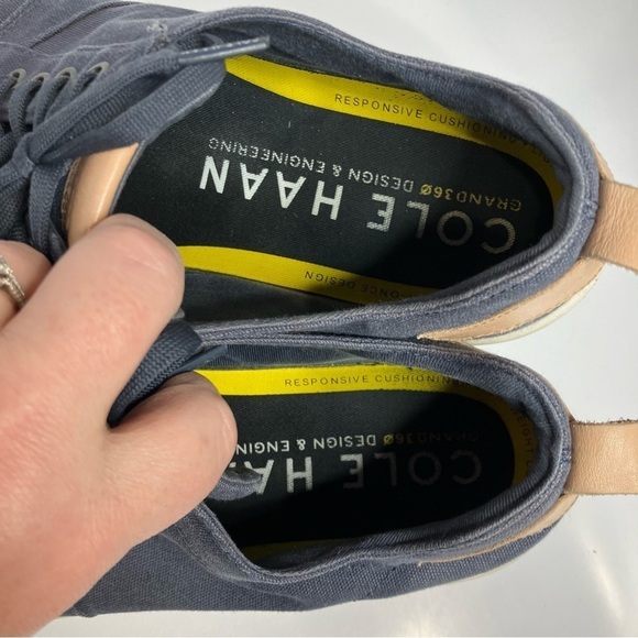 Cole Haan zero grand 360 blue canvas sneakers size 12 - Picture 4 of 8